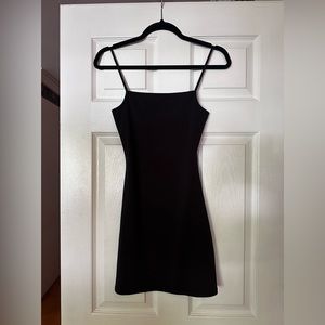 Black Spaghetti Strap Mini Dress